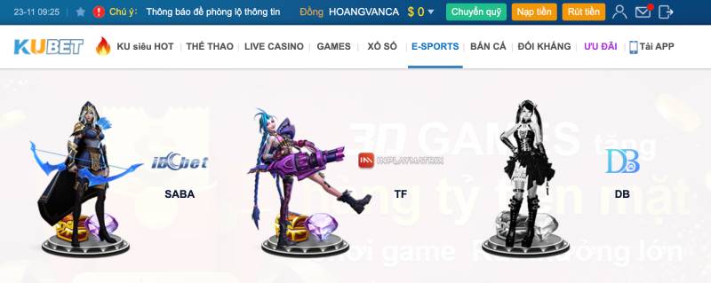 Hướng Dẫn Tham Gia Cá Cược E-Sports Tại Kubet